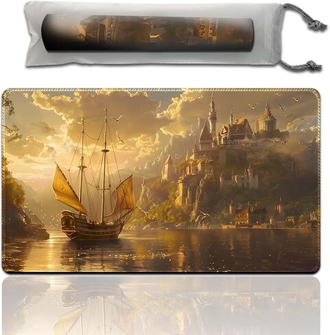Anold Premium Playmat Compatible Lorcana and TCG, 24X14 in Size, Board Game Playmat, Non-Slip Rubber Game Mat with Zones and Free Storage Bag（D3） (D21 with zones) in Saudi Arabia