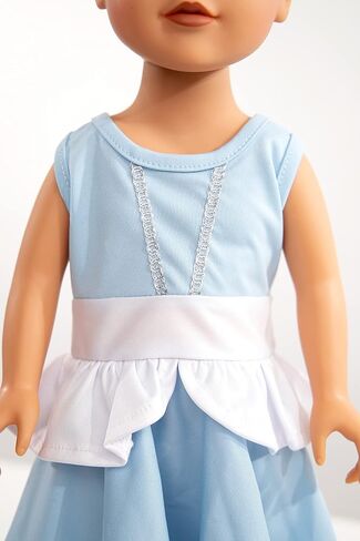 Little Adventures Twirl Princess Doll Dress (Alpine) - Doll Not Included - Machine Washable Child Pretend Play and Party Doll Clothes with No Glitter in Saudi Arabia