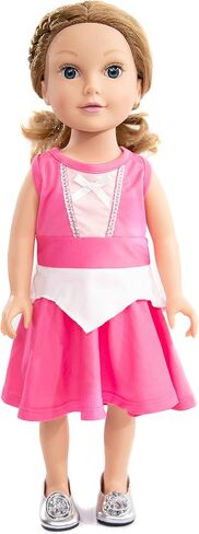 Little Adventures Twirl Princess Doll Dress (Alpine) - Doll Not Included - Machine Washable Child Pretend Play and Party Doll Clothes with No Glitter in Saudi Arabia