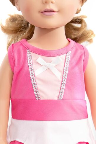 Little Adventures Twirl Princess Doll Dress (Alpine) - Doll Not Included - Machine Washable Child Pretend Play and Party Doll Clothes with No Glitter in Saudi Arabia