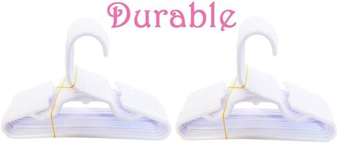 24 شماعة بيضاء متينة من MyBrittany متوافقة مع ملابس الدمى للفتيات مقاس 18 بوصة in Kuwait