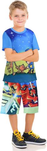 kids Novelty Short Sets Boys Graphic Clothing Sets for 5-12 Years in Saudi Arabia