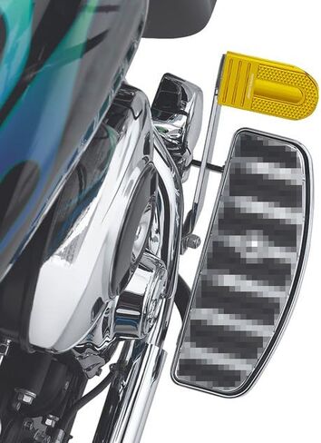 POWER JAMES Gold Extended Big Rear Brake Shift Peg Brake Pedal Pad Fits Harley Davidson 12-16 FLD, 86-later FL Softail and 80-later Touring and Trike models equipped with footboards. in Saudi Arabia