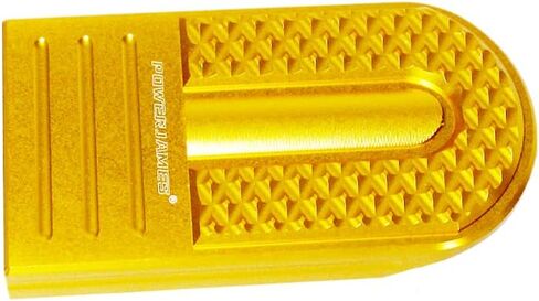 POWER JAMES Gold Extended Big Rear Brake Shift Peg Brake Pedal Pad Fits Harley Davidson 12-16 FLD, 86-later FL Softail and 80-later Touring and Trike models equipped with footboards. in Saudi Arabia