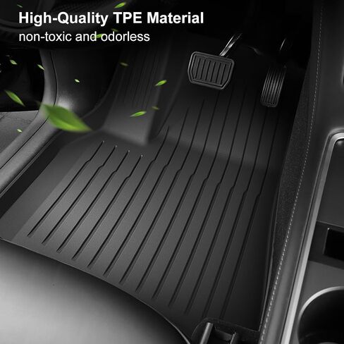Model y Floor Mats & Cargo Liners, KEEPUP 5-Seat Tesla Model Y All Weather Interior Mats | Rear Trunk Mat | Rear Cargo Liner Set | Front Trunk Liner (Not Compatible with 7-Seat Model) in Saudi Arabia