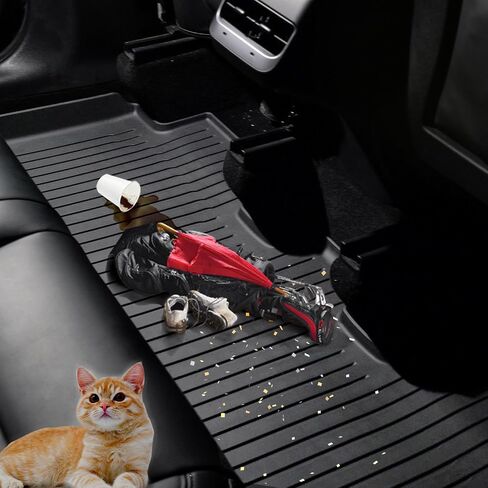 Model y Floor Mats & Cargo Liners, KEEPUP 5-Seat Tesla Model Y All Weather Interior Mats | Rear Trunk Mat | Rear Cargo Liner Set | Front Trunk Liner (Not Compatible with 7-Seat Model) in Saudi Arabia