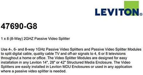 Leviton 47693-16P 1x16 Premium Amplified CATV Module in Kuwait