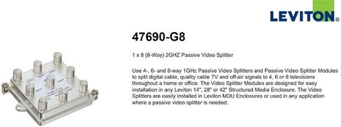 Leviton 47693-16P 1x16 Premium Amplified CATV Module in Kuwait