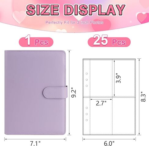 Kpop Photocard Binder, PU Leather A5 Photocard Holder with 200 Pocket, K-Pop Korean Pop Photocard Holder Binder Book, 4 Photo Style Photo Card Album Trading Cards Organizer(White) in Saudi Arabia