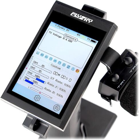 Flysky Noble NB4+ Rc Transmitter w/ FGr4S V2 Receiver 8 Channel AFHDS3 for Rc Car 3.5 Inch IPS Touch Screen in Saudi Arabia