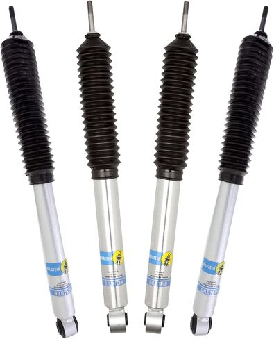 زوج من ممتصات الصدمات الأمامية والخلفية من سلسلة Bilstein B8 5100 لـ 2014-2018 Ram 2500 مع رفع أمامي 2-2.5 بوصة ورفع خلفي 0-1 بوصة | يشتمل على ملصق TrendsAuto | 24-268639 24-239455 in Saudi Arabia