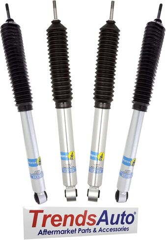 زوج من ممتصات الصدمات الأمامية والخلفية من سلسلة Bilstein B8 5100 لـ 2014-2018 Ram 2500 مع رفع أمامي 2-2.5 بوصة ورفع خلفي 0-1 بوصة | يشتمل على ملصق TrendsAuto | 24-268639 24-239455 in Saudi Arabia