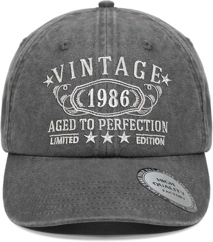 1924-1994 Birthday Gifts for Men Women,Personalized 30th-100th Birthday Ideas Gift,Parents Vintage Hat, in Saudi Arabia