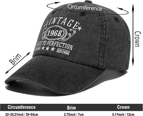 1924-1994 Birthday Gifts for Men Women,Personalized 30th-100th Birthday Ideas Gift,Parents Vintage Hat, in Saudi Arabia
