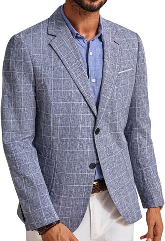 PJ PAUL JONES Mens Casual Sport Coats Two Buttons Lightweight Business Sport Blazer in Kuwait