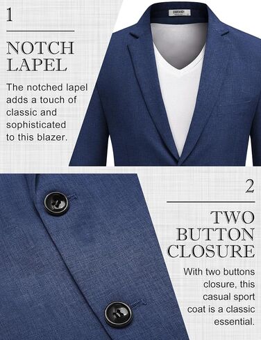 COOFANDY Men's Blazer Casual Sport Coats Two Buttons Lightweight Suit Jacket in Saudi Arabia