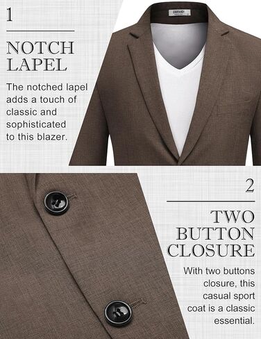 COOFANDY Men's Blazer Casual Sport Coats Two Buttons Lightweight Suit Jacket in Kuwait