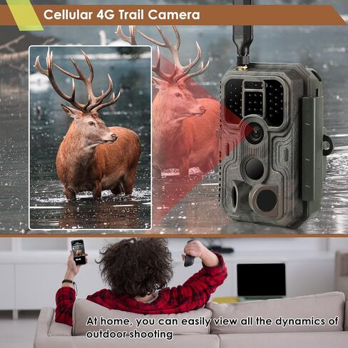 Folgtek 3-Pack Trail Cameras Wildlife Cam 24MP 1296P HD فيديو للرؤية الليلية و0.1 ثانية وقت الحركة المنشط IP66 مقاوم للماء، 120 درجة زاوية واسعة الفاصل الزمني وحماية كلمة المرور للصيد في الهواء الطلق in Kuwait