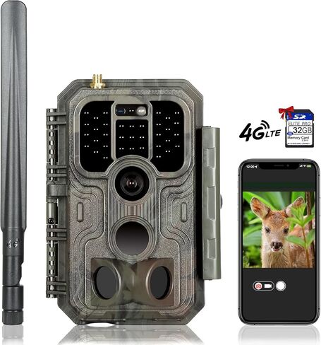 Folgtek 3-Pack Trail Cameras Wildlife Cam 24MP 1296P HD فيديو للرؤية الليلية و0.1 ثانية وقت الحركة المنشط IP66 مقاوم للماء، 120 درجة زاوية واسعة الفاصل الزمني وحماية كلمة المرور للصيد في الهواء الطلق in Kuwait