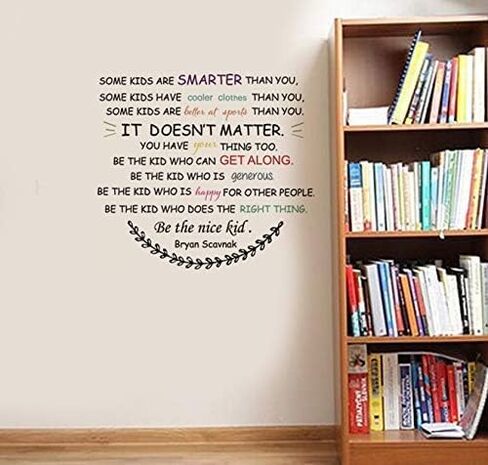 Be The Nice Kid Wall Decal Kids Decals Some Kids are Smarter Than You Quote Some Kids are Smarter Than You Wall Decals Be The Nice Kid Decals for School Classroom in Saudi Arabia