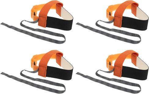 MECCANIXITY 2pcs ESD Anti Static Foot Heel Straps Anti Static Wrist Strap Band Adjustable for Grounding Removing Static Orange in Kuwait
