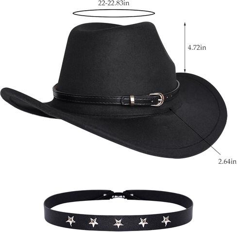 ورأى قبعة الغربية النساء الرجال قبعة رعاة البقر واسعة حافة للحزب الغربي in Kuwait