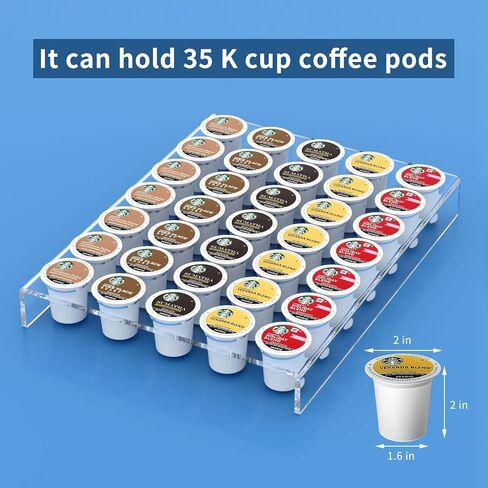 AITEE Acrylic K Cup Drawer Organizer Tray Pod Holder for 24 Coffee Capsules in Saudi Arabia