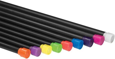 Body-Solid Rubber Padded Weighted Bar - Stretching Weight Exercise Bars for Physical Therapy, Body Toning, Aerobics, Yoga, Pilates in Kuwait