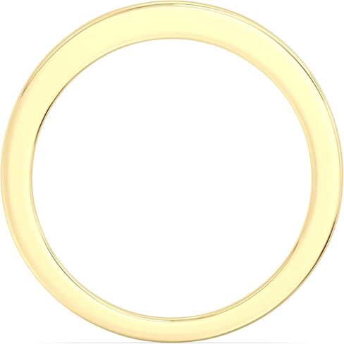 GILDED 925 Sterling Silver 14K Gold Plated Anniversary Bands for Women 1, 1/2, 1/4, 1/10 Carat Lab Grown Diamond | Anniversary Wedding Band | Promise Rings | Eternity Stackable Rings for Women Size 7 in Saudi Arabia