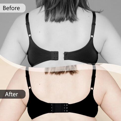 6 Pcs Elastic Bra Band Hook 3 Hooks Bra Strap Extender Stretchy Bra Extension Strap Bra Extenders Comfortable Bra Band Extender Bra Clasp Extender Bra Back Extender in Saudi Arabia