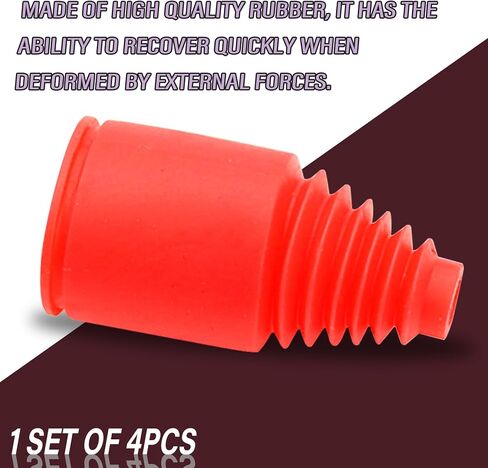 RC Axle Boot 4PCS Quality Rubber 23 x 47mm Shock Boot Black Half-Shaft Dust Cover for 1:5 RC Remote Car Hpi Baja Rovan King Motor 5B 5T 5SC in Saudi Arabia