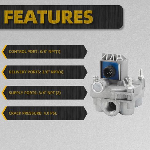 صمام ترحيل ABS للمقطورة Dasbecan متوافق مع Meritor S4721950330 Wabco 4721950330 in Saudi Arabia