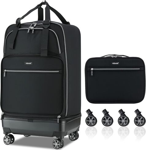 Verage Expandable Foldable Luggage Bag Collapsible Suitcases Rolling Travel Duffel Bag Lightweight Suit Case with Detachable Spinner Wheels in Saudi Arabia