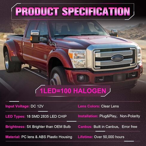 غطاء إضاءة قبة السقف الداخلي LED أبيض، مصابيح قراءة وحدة التحكم العلوية متوافقة مع 1999-2007 Ford F-250 F-350 F-450 F-550 TRUCK، غطاء ضوء قبة داخلي لوحدة التحكم الداخلية in Saudi Arabia
