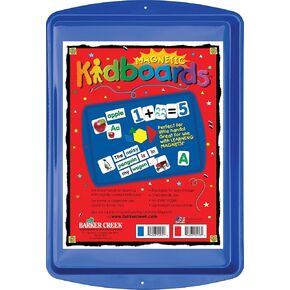 Barker Creek Learning Magnets Red Kidboard, Colorful and Durable Magnetic-Receptive Tray, Stackable for Easy Storage, 9" x 13" (2913)