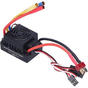 Alomejor 60A RC ESC, Brushless Waterproof Electronic Speed Controller ESC for 1/10 Remote Control Car