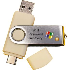 Computer IT Windows and Linux Password Cracker Reset Data and System Recovery Tool Live Bootable Boot USB Flash Thumb Drive for PCs - Forgot Your Password? This is for You! USB-C Compatible
