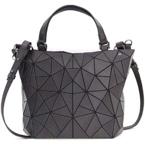 Geometric Luminous Purses and Handbags Shard Lattice Eco-Friendly Artificial Leather Rainbow Holographic Purse (Blue)