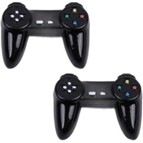 2Pcs Black Dollhouse Model Gamepad Model Gamepad Dollhouse Wireless Game Controller Dollhouse Decoration 1:12 Dollhouse Decor Accessories