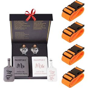 Chelmon Honeymoon and Wedding Gifts,Luggage Straps for Travel, Travel Essentials.
