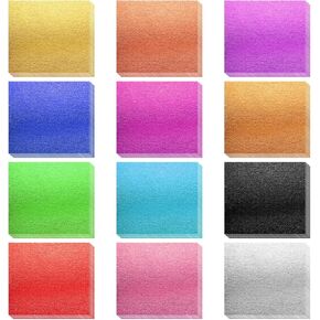 240 Sheets Gold Leaf Sheets 12 Colors Gold Foil Leaf Multi-Color Imitation Gold Leaf Paper for Art Decoration, Painting, Nails, Handicrafts, DIY Crafts(3.15 x 3.35 Inches)