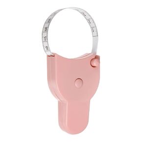 HARFINGTON Body Measure Tape 150cm Automatic Telescopic Tape Measure Retractable Measuring Tape with Lock Pin & Push-Button for Body Measurements, Sewing, Fabric, Cloth, Pink