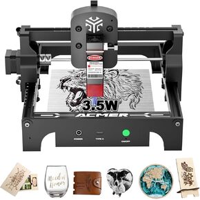 Laser Engraver Machine S1 Portable Laser Cutter and Engraver CNC Machine for DIY,Wood,Metal,Acrylic,Leather,etc. (S1 2.5W)