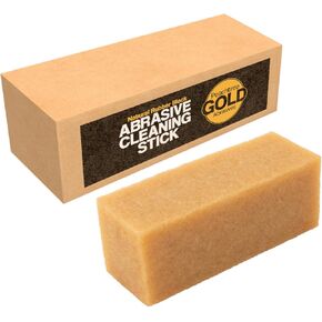 Cleaning Eraser Stick Large 2" x 2" x 11-7/8" Made from Natural Rubber for Removing Dust and Build up from Abrasive Belts • Sanding Discs • Drum Sanders • Grip Tape and Skateboard Grip Surfaces