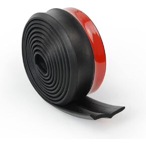8.2FT Car Bumper Lip Stickers 2.5M Car Front Bumper Lip Rubber 60mm Width Car Bumper Protectors Bumper Lip Strip