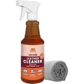 Leather Cleaner, Non-Toxic, Plant-Based Cleaner and Revitalizing Conditioner for Car Seats, Leather, Vinyl, 16oz