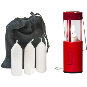 UCO Original Candle Lantern Value Pack with 3 Candles and Storage Bag, Original Size, Powder Coated, Volcano