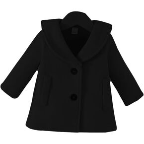 Goodplayer Baby Boy Girl Coat Toddler Pea Coat Fall Winter Jacket Outerwear for Baby Buttons Coat Clothes in Kuwait