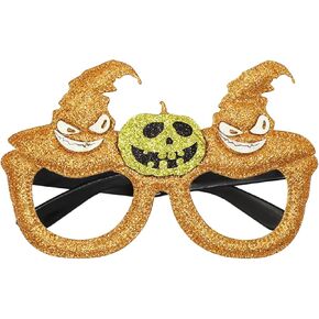 Dohia Halloween Eyeglasses Glitter Halloween Party Glasses Plastic Party Glasses Funny Party Decorations ST1-WSJYJ