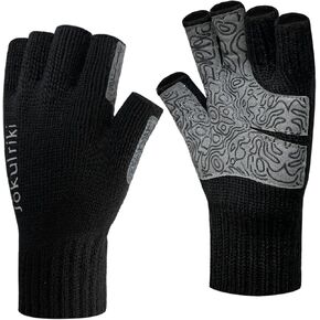 Merino Wool Fingerless Gloves Warm for Men and Women Cold Weather Winter Glove